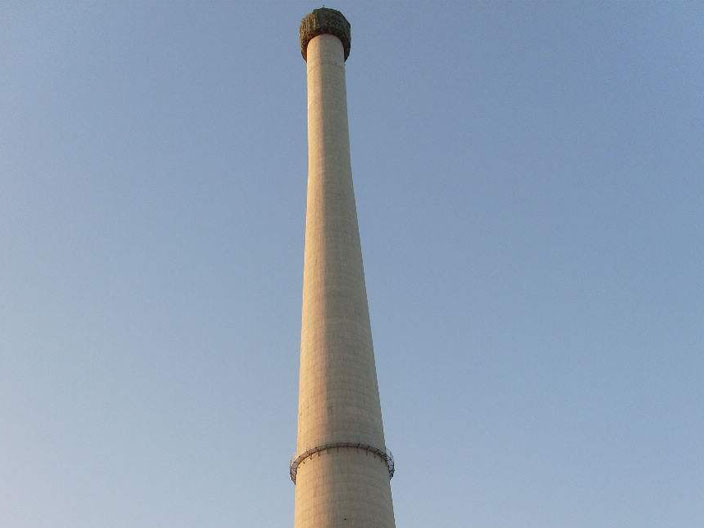 160米水泥煙囪新建